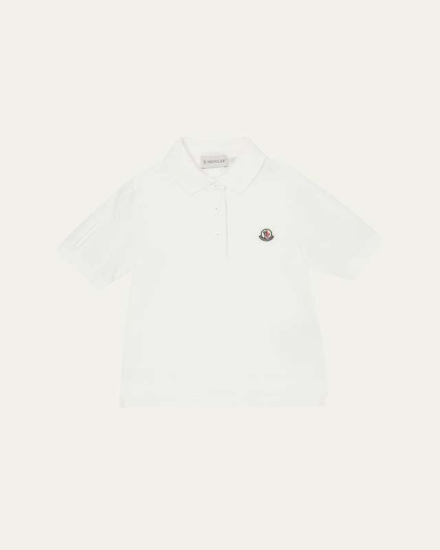 Boy's Polo Shirt W/ Logo Patch, Size 8-10
